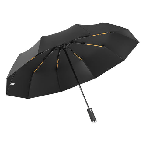 High Quality LED Light Handle Three Folding Umbrellas
