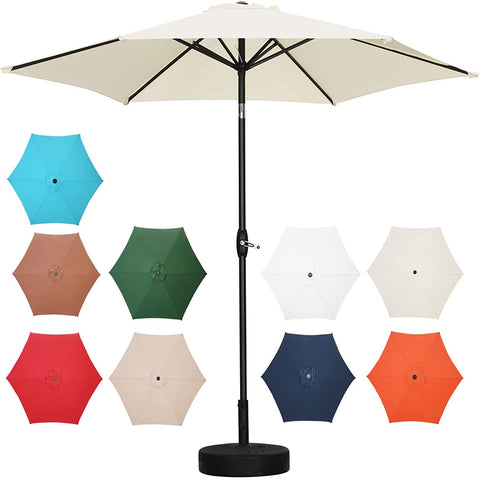 7.5FT Patio Umbrella Outdoor for Garden Beach Umbrella with Push Button Tilt