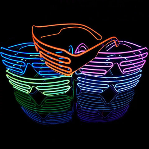 Civi Party Luminous Led Glasses Light Glasses Halloween Glass Decorative Cool Costume Halloween Party Glasses