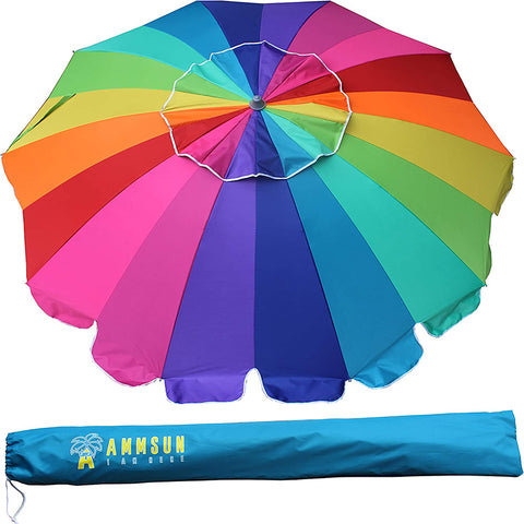 Heavy Duty HIGH Windproof Beach Umbrella With Custom Logo 10FT Outdoor Garden Umbrellas Patio