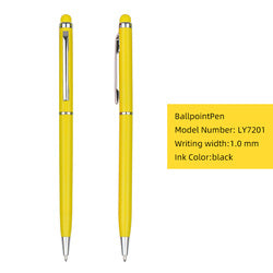 Office promotional high quality metal roller ball pen with custom logo