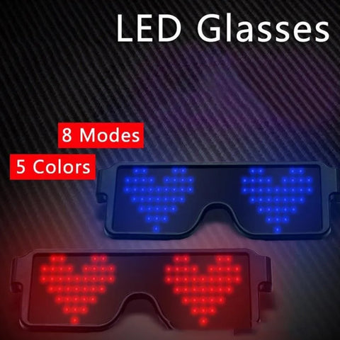 LED luminous glasses party supplies lights party glasses concert bar music festival Glow Led Light Up glasses