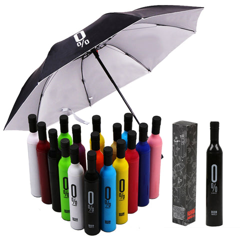 Foldable Bottle Anti-UV Umbrellas Promotion Custom Logo Umbrellas