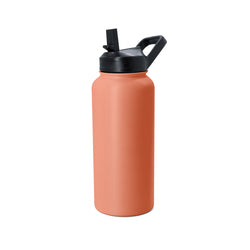 BPA Free Wide Mouth Sport Water Bottle Double Wall Stainless Steel Vacuum Flask Custom Logo with Handle Lid