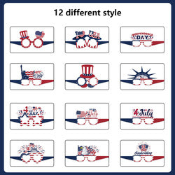 American Independence Day Glasses Happy Cheer USA 4th Of July Party DIY US National Day Photo Props Paper Glasses