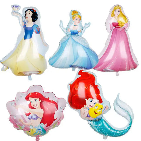 Princess theme Sleeping Beauty Doll Frozen Foil Helium foil balloon for girls Birthday Party Decoration